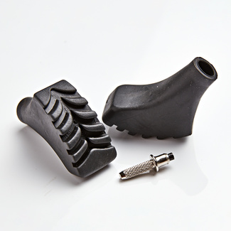 Lot de 2 embouts de rechange profilés pour bâtons de marche nordique Java